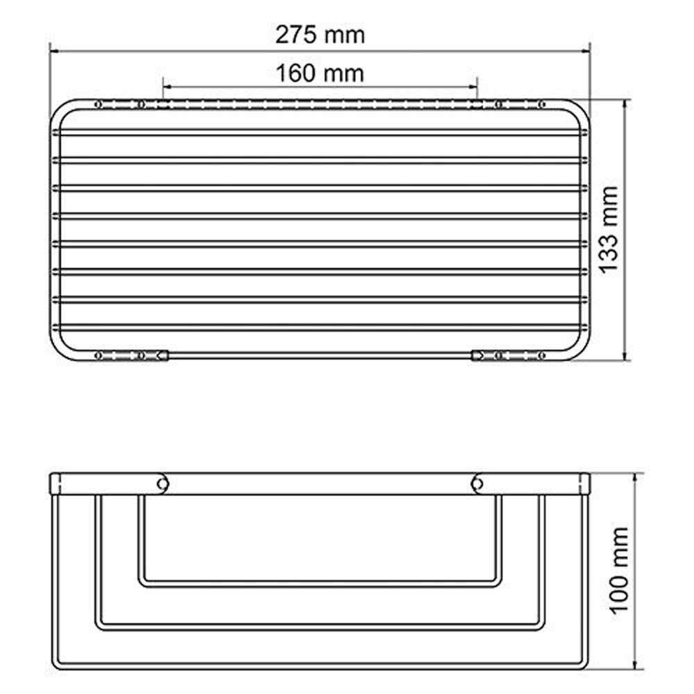 полка металлическая прямая wasserkraft к 722