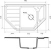 Кухонная мойка GranFest Corner GF-C800E песочный