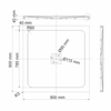 Душевой поддон WasserKRAFT Dinkel 58T03