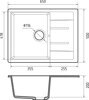 Кухонная мойка GranFest Quadro GF-Q650L графит