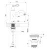 Смеситель для раковины Lemark Prime LM6106BRG черный/розовое золото