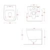 Подвесной унитаз 45х36 см ArtCeram A16 ASV005 01 00 Rimless
