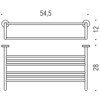 Полка для полотенец Colombo Design Basic B2787 хром