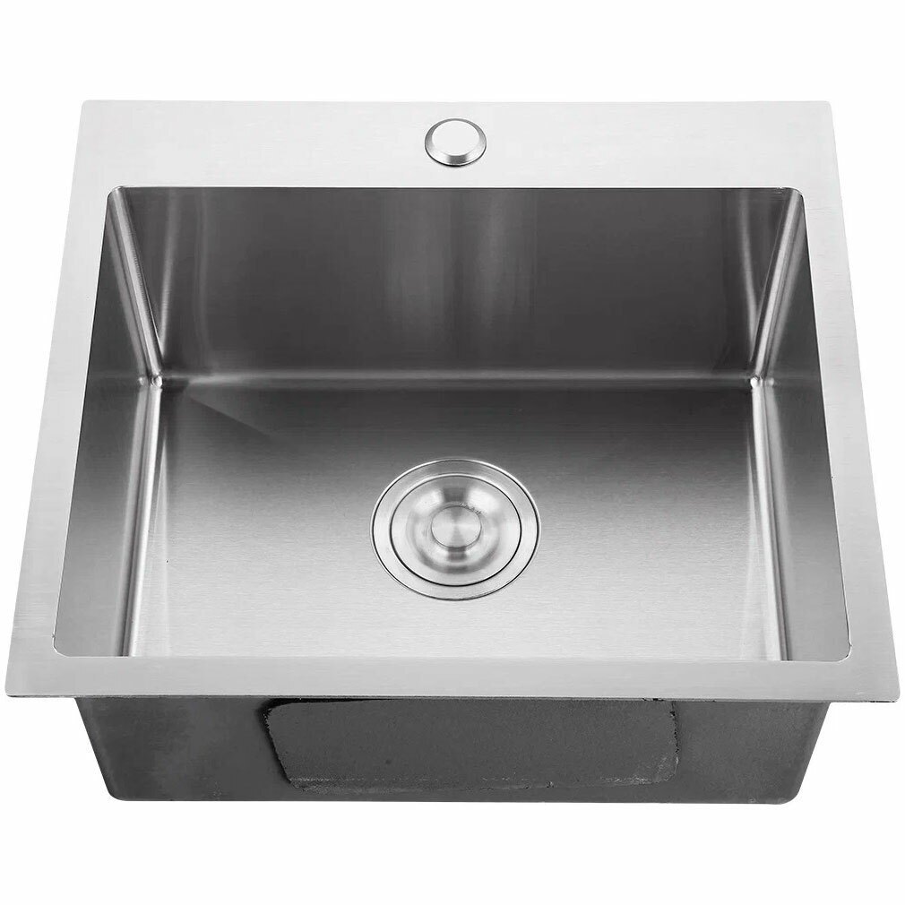 Кухонная мойка из нержавеющей стали 50x50 см GranFest METAL 5050 нерж