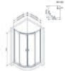 Душевой уголок без поддона 90x90 см AM.PM X-Joy W88G-205-090BT